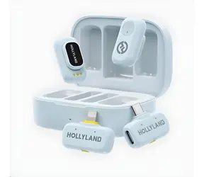 LARK A1 Combo hellblau / Drahtloses Mikrofon / USB-C- und Lightning-Empfänger / Geräuschunterdrückung
