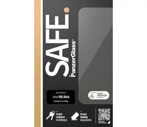 PanzerGlass SAFE für Honor Magic6 Lite, schwarz / Gehärtetes Glas / UWF / Vollflächig klebend / 0,42 mm