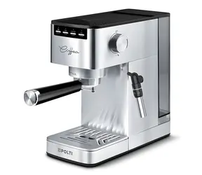 Polti Coffea P10S / Hebel-Kaffeemaschine / ese Pads 44 mm / gemahlener Kaffee / Milchaufschäumer