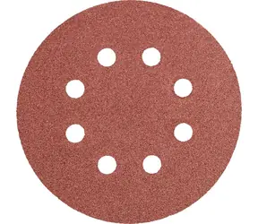 Graphite Schleifscheiben 125 mm / Schleifscheibe / K100 / 5 Stück / 8 Löcher