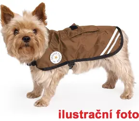 Tommi Regenmantel Pocker Mokka, 50 cm / Regenmantel für Hunde / Oxford 420D / wasserdicht