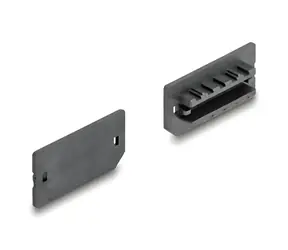 DeLock Staubschutzkappe für USB Typ-E Key A/B Buchse, schwarz / Staubschutzkappe / 10 Stück