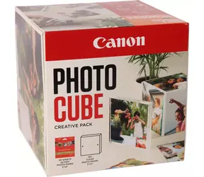 Canon PP-201 Fotowürfel Creative weiß/orange / Fotopapier / glänzend / 13 x 13 cm / 40 Stück