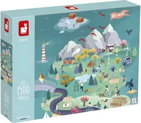 JANOD Puzzle Reise zur Harmony Island / 1500 Teile / 58 x 85 cm