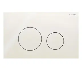 Geberit Sigma40 Glas/Sandgrau / Druckknopf / 2-fach wirkende Funktion / 246 x 152 x 6 mm