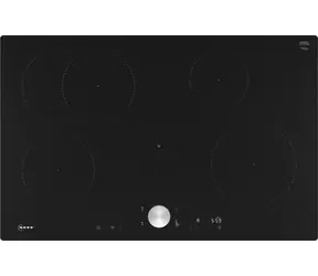 Neff T58PTF1L0 Kochfeld, schwarz-Edelstahl, 80 cm, Induktion, 4 Kochzonen, PowerBoost, Home Connect