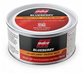 MALCO Blaubeer-Pastenwachs / Festes Autowachs / Carnauba- und Nanowachse / Blaubeerduft