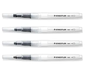 Staedtler Design Journey Pinselset 949-SBK4-C / 4 Größen / Wasserpinsel / Nylonborsten
