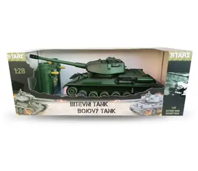 STARX Ferngesteuerter Panzer Grün / RC-Panzer / IR + 2,4 GHz / Sound- und Lichteffekte