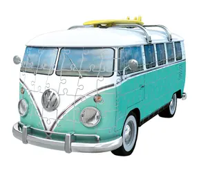 Ravensburger 3D Puzzle Iconics: Volkswagen T1 Chrom / 162 Teile / ab 8 Jahren