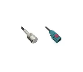 Calearo FAKRA (F) - ISO (F) / Antennenkabel / für Antennensplitter / RG174 / 0,5 m