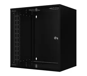 Lanview SOHO Wandrack 12 HE schwarz / Wandrack / 19" / 535 x 400 x 572 mm / Tragfähigkeit 80 kg