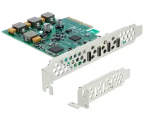 DeLock PCIe x4 Low Profile / USB-C Controller / 4X USB-C 10 Gb/s / ASM3142 / Via VL820