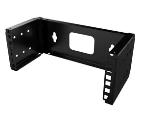 Lanview Offener Wandrahmen 10" schwarz / Offener Rahmen / 2 HE / Tragfähigkeit 10 kg