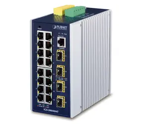 Planet IGS-20040MT / Industrie-Switch / L3 / 16x 1Gb RJ-45 / 4X 1Gb SFP / -40 bis 75°C / IP30