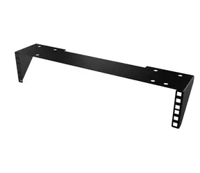 Lanview Wandmontage-Gehäuse, offener Rahmen, 19" 2HE, schwarz / Offener Rahmen / 19" / 2HE / Tragfähigkeit 30 kg