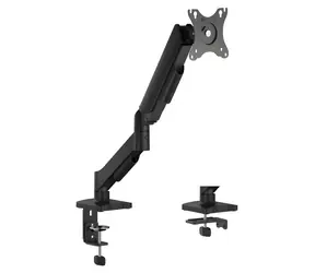eSTUFF Monitorhalterung mit Gasfeder für einen Monitor / Tischarm für einen Monitor / Gasfeder / VESA 75-100 mm / bis zu 32 Zoll