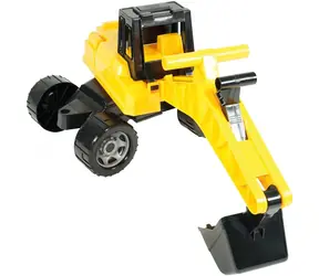 Kinderbagger schwarz-gelb / Spielzeug / 70 cm / Kunststoff / ab 3 Jahren