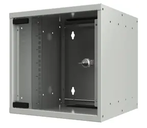 Lanview SOHO 10" Wandrack, weiß / Wandrack / 9 HE / 312 × 300 × 440 mm / Glastür