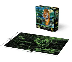 Prime 3D Leuchtpuzzle Tiger / 500 Teile