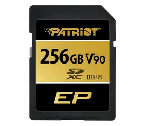 Patriot V90 256 GB / SDXC-Speicherkarte / UHS-II U3 / V90 / Klasse 10 / 300/260 MB/s