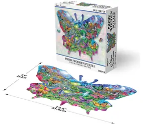 Prime 3D-Holzpuzzle Schmetterling / 200 Teile / ab 5 Jahren