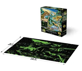 Prime 3D-Puzzle Tal der Dinosaurier / 500 Teile / leuchtet im Dunkeln / ab 8 Jahren