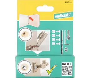 Wolfcraft Scharnierreparaturset / Satz / Korpusseite