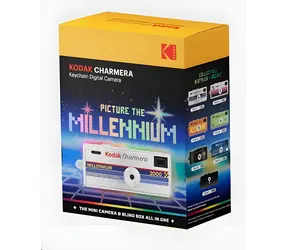 Kodak Charma Millennium / Digitale Schlüsselanhängerkamera / Überraschungsbox / 1,6 MP CMOS / USB-C / microSD