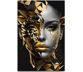 Norimpex Diamantmalerei Frau in Gold / 30x40 cm