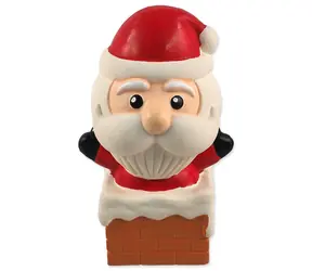 DOG FANTASY Winter Tale Weihnachtsmann-Spielzeug / Latex mit Quietscher / Für Hunde / 12 cm