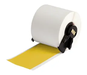 BRADY Allwetter-Vinyletiketten, gelb / Druckeretiketten / 50,8 mm x 15,24 m / wetterfest