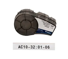 BRADY BradyGrip Bedruckbares Klettbandmaterial / Druckeretiketten / Für BMP21- PLUS und VELCRO ONE-WRAP / 12,7 mm x 3,048 m