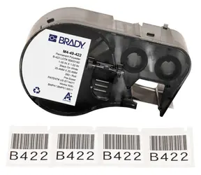 BRADY Polyester-Etiketten 25,4 x 25,4 mm weiß / Druckeretiketten / Polyester / für BMP41, BMP51, BMP53, M511 / 260 Stück