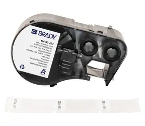 BRADY Selbstlaminierende Vinyl-Etiketten / Druckeretiketten / 19,05 x 38,1 mm / Weiß / 180 Stück