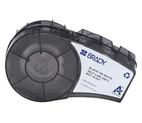 BRADY Selbstlaminierende Vinyl-Etiketten für M210, M211 / Druckeretiketten / Vinyl / Weiß / 121 Stück