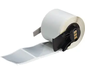 BRADY Metallisierte Polyester-Etiketten für M610/M611/BMP61/M710/BMP71 / Druckeretiketten / 3,81 x 3,81 cm / Silber
