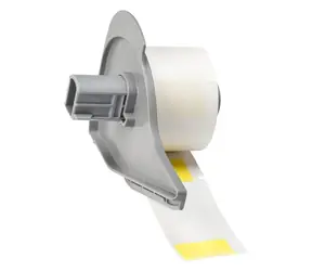 BRADY Selbstlaminierende Vinyl-Kabeletiketten / Druckeretiketten / Gelb / 25,4 x 63,5 mm / für M710, BMP71