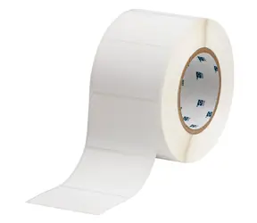 BRADY Ablösbare Polypropylen-Etiketten / Druckeretiketten / 76 x 51 mm / weiß / 1000 Stück / Thermotransfer