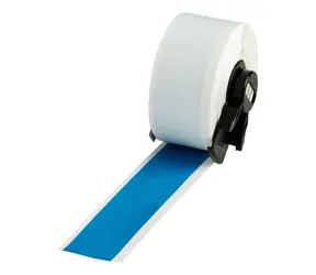 BRADY Vinyl-Etiketten, universell blau, 25,4 mm / Druckeretiketten / Endlos / Für BMP61, BMP71, M610, M611, M710