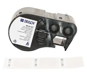 BRADY B-427 Selbstlaminierende Vinyl-Etiketten, weiß / Druckeretiketten / Vinyl / 25,4 x 38,1 mm / 180 Stück