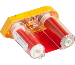 BRADY R4400 rotes Farbband für M611, BMP61 / Etikettendrucker-Farbband / 50,8 mm / 22,86 m