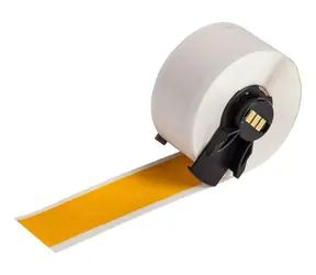 BRADY Endlos-Vinyletiketten, gelb / Druckeretiketten / Vinyl / 2,54 cm Breite / wetterfest