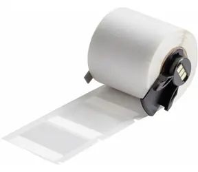 BRADY Selbstlaminierende Kabeletiketten Weiß / Druckeretiketten / Vinyl / 44,45 x 38,1 mm / 250 Stück.