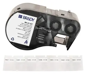 BRADY Selbstlaminierende Vinyl-Etiketten / Druckeretiketten / Vinyl / 25,4 x 12,7 mm / 360 Stück