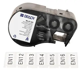 BRADY Polyester-Etiketten, weiß / Druckeretiketten / Polyester / 25,4 x 12,7 mm / 480 Stück