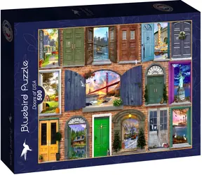 BlueBird Puzzle Tür nach Amerika / 500 Teile / 47,8 x 34,2 cm