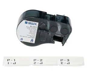 BRADY P-Flag Flaggenetiketten, mattes Polypropylen / Druckeretiketten / Für M410, M510, M511
