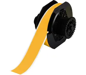BRADY B-7569 Endlos-Vinylband gelb / Etikettendruckerband / 29 mm x 30 m / permanent klebend
