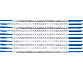 BRADY ClipSleeve Nylon weiß (SCN-07-0) / Kabelmarkierer / O 1,9-2,4 mm / Schwarzer Aufdruck / 300 Stück.